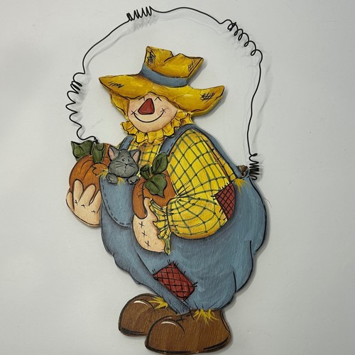 Hand painted wood scarecrow - hand,